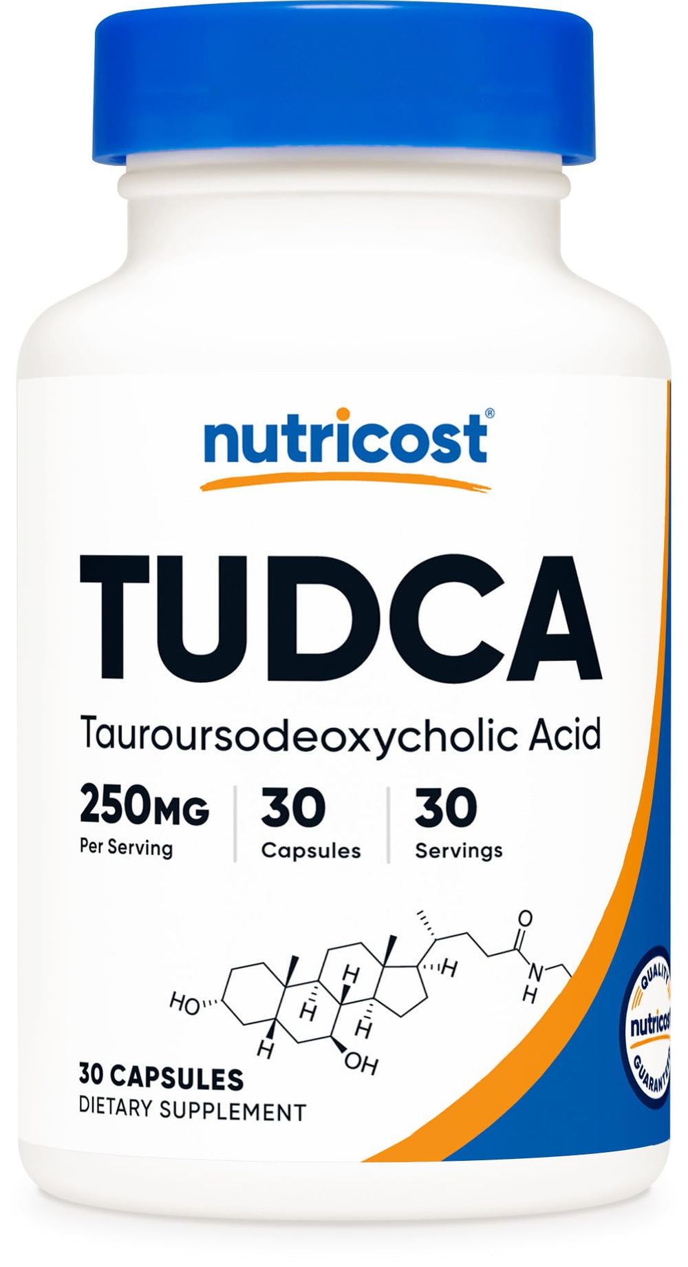 Nutricost Tudca 250mg bottle – 30 capsules