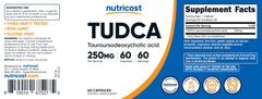 Tudca bottle lid color variation (white or blue)