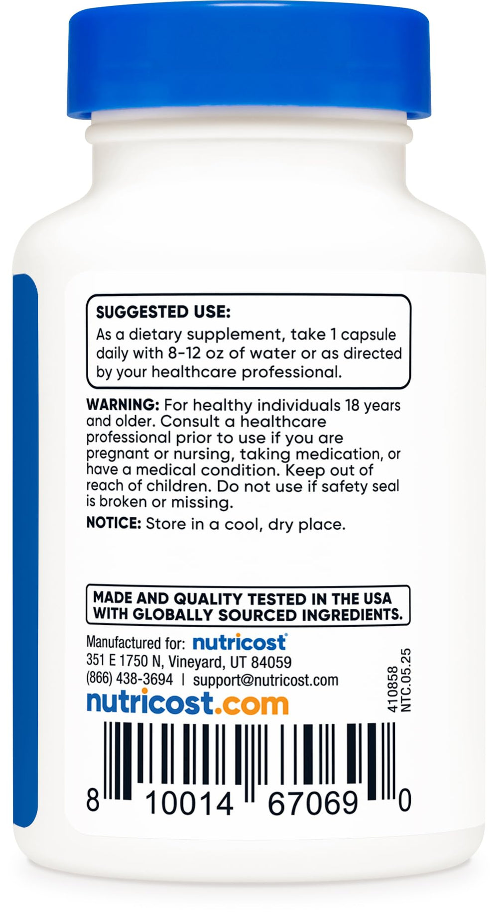 Nutricost Tudca packaging box