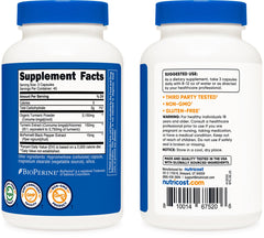 Veggie capsules visible inside bottle