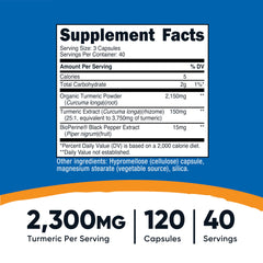 Close-up of label showing 2300mg per serving