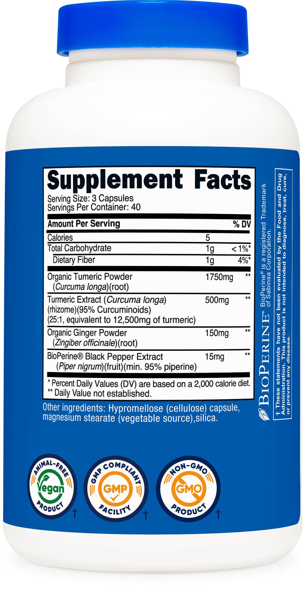 NSF GMP FDA registered facility symbol on packaging