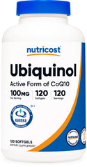 Nutricost Ubiquinol Softgels bottle label