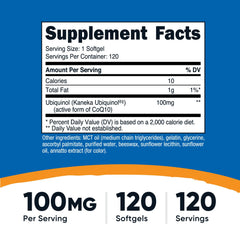 Close-up of Nutricost Ubiquinol Softgels capsules