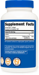 Nutricost Vitamin A produced by a USA-based company