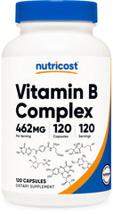 Nutricost Vitamin B Complex 462mg bottle – front view