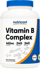 Nutricost Vitamin B Complex 462 mg bottle label