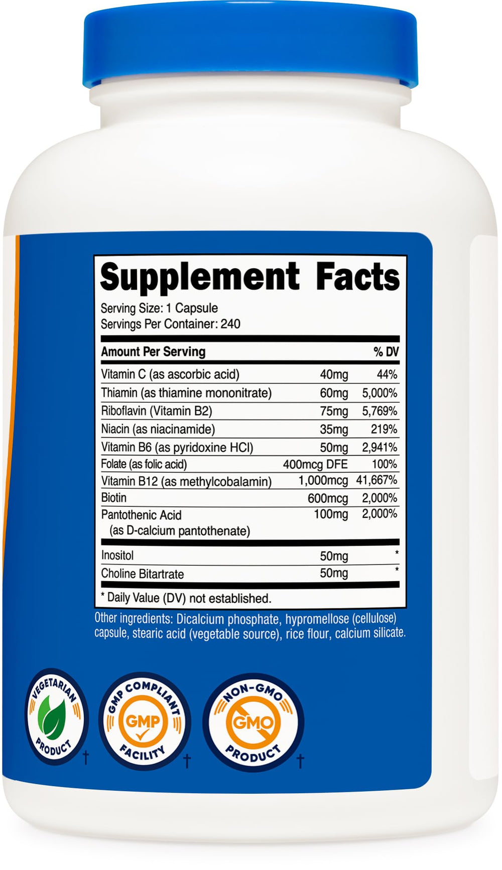 NSF Certified, GMP Compliant and FDA Registered facility emblem