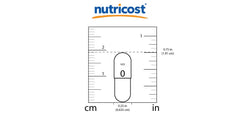 Front view of Nutricost Vitamin B2 bottle with blue label