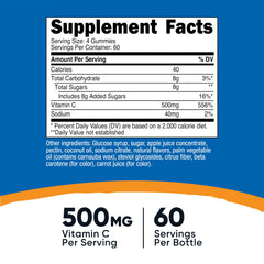 Close-up of Nutricost Vitamin C Gummies 500mg