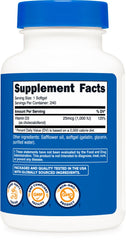 Serving of Vitamin D3 1000 IU Softgels in bottle illustration