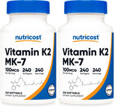 Nutricost Vitamin K2 MK-7 100 mcg bottle front view