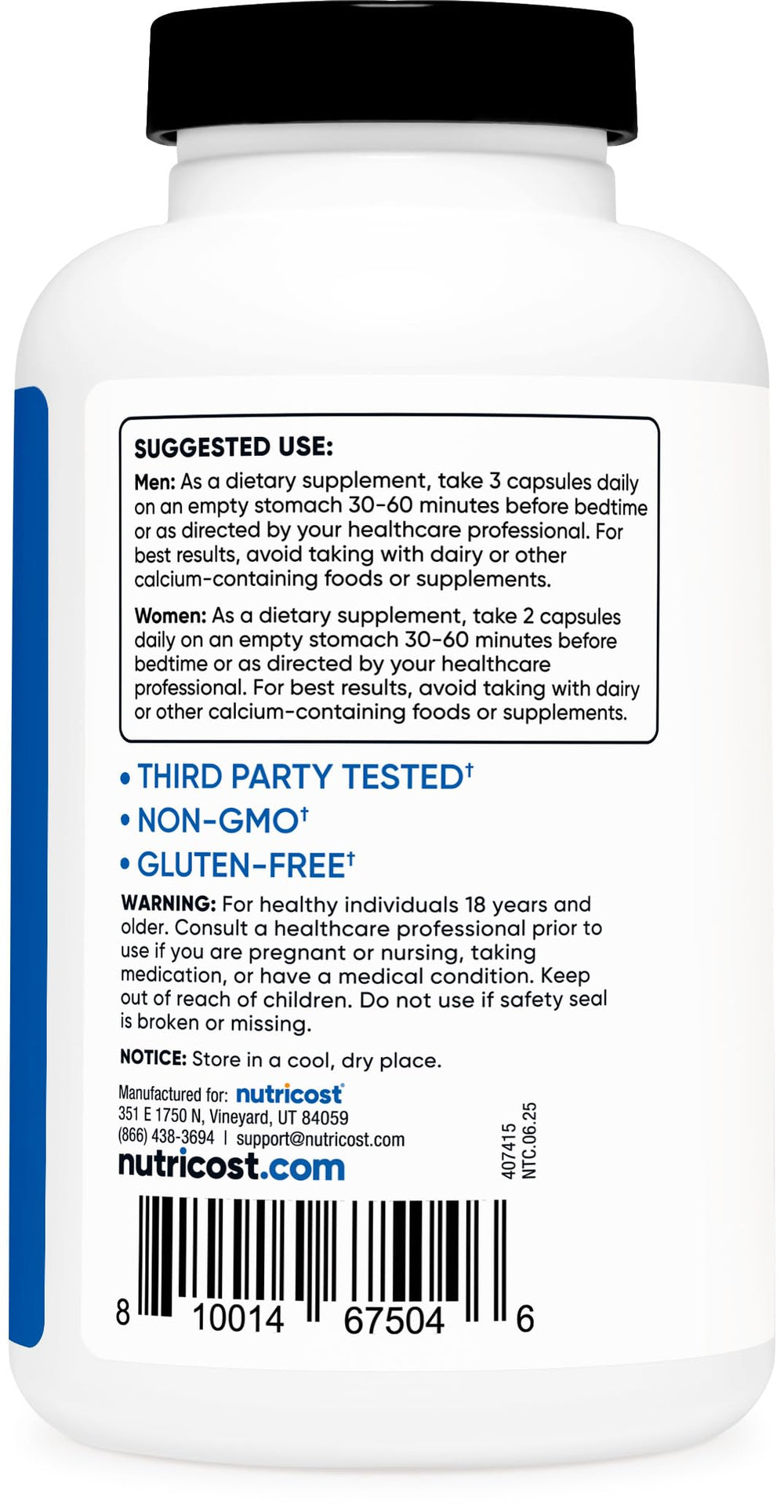 Non-GMO and Gluten Free claim on packaging