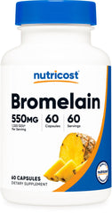Nutricost Bromelain Capsules 60- and 240-count bottles