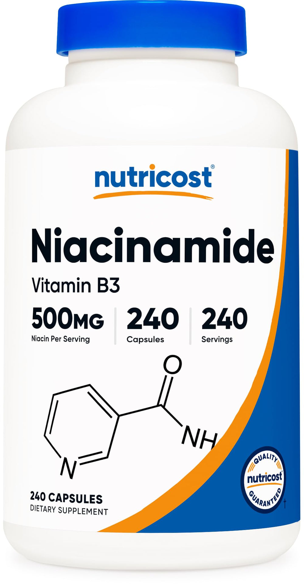 Nutricost Niacinamide 500mg bottle front