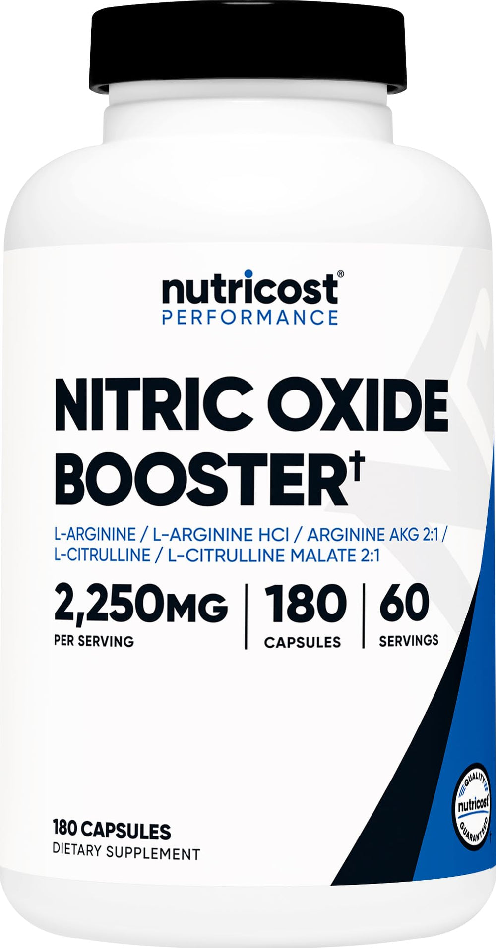 Nutricost Nitric Oxide Booster bottle label