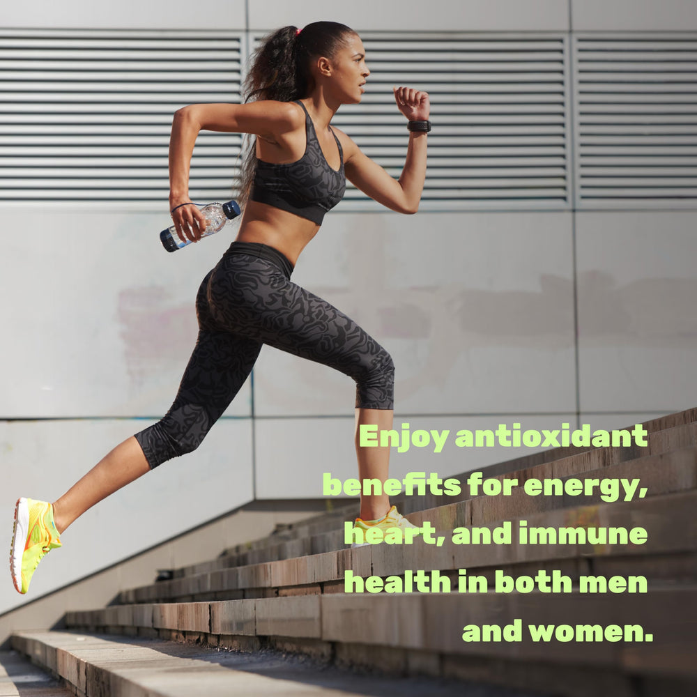 Graphic illustrating antioxidant protection across cells