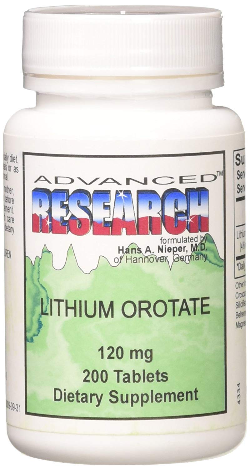 Nutrient Carriers Lithium Ootate 120 mg bottle