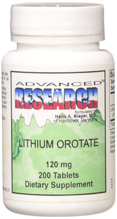Nutrient Carriers Lithium Ootate 120 mg bottle