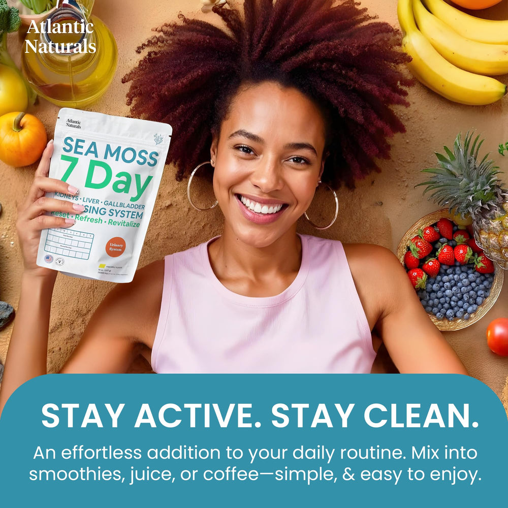 Nutrient-dense detox formulation with sea moss and botanicals