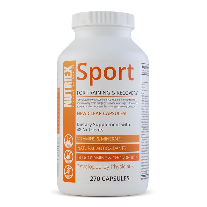Gluten-free Nutriex Sport multivitamin packaging