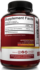 Serving suggestion with two capsules per serving