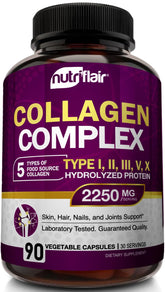 NutriFlair Multi Collagen Peptides bottle front view