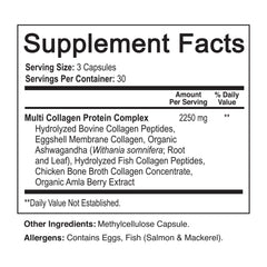Close-up of NutriFlair collagen peptides capsules