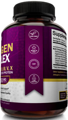 Graphic illustrating five collagen types: I, II, III, V, X