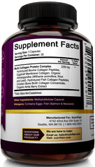 Lifestyle shot of collagen supplement bottle on a clean surface