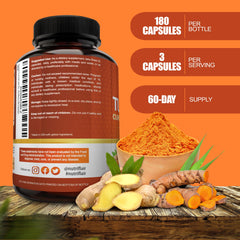 Serving size 2250 mg turmeric with 95% curcuminoids