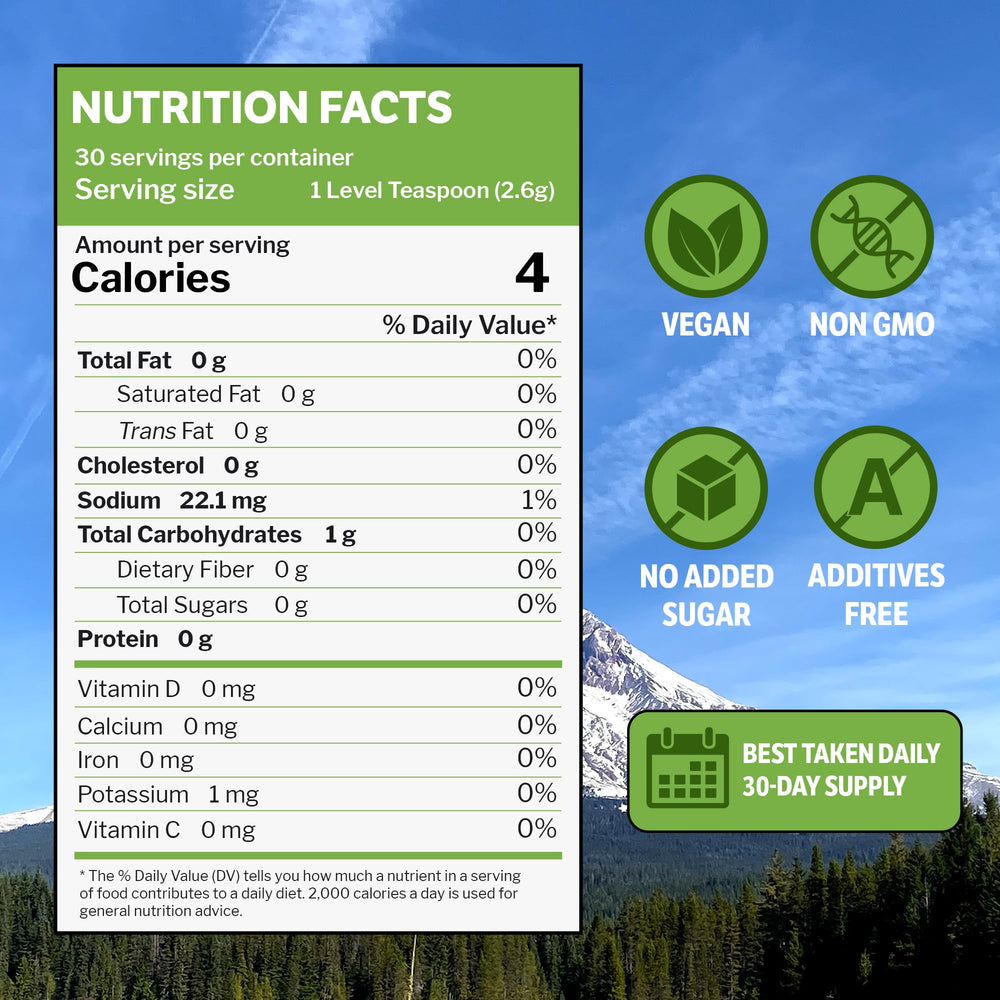 NutriGardens Vita Spinach Powder pour captures easy dosing before training for sustained stamina.