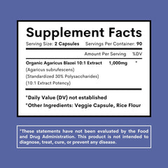 Sustainably sourced Agaricus Blazei mushroom extract