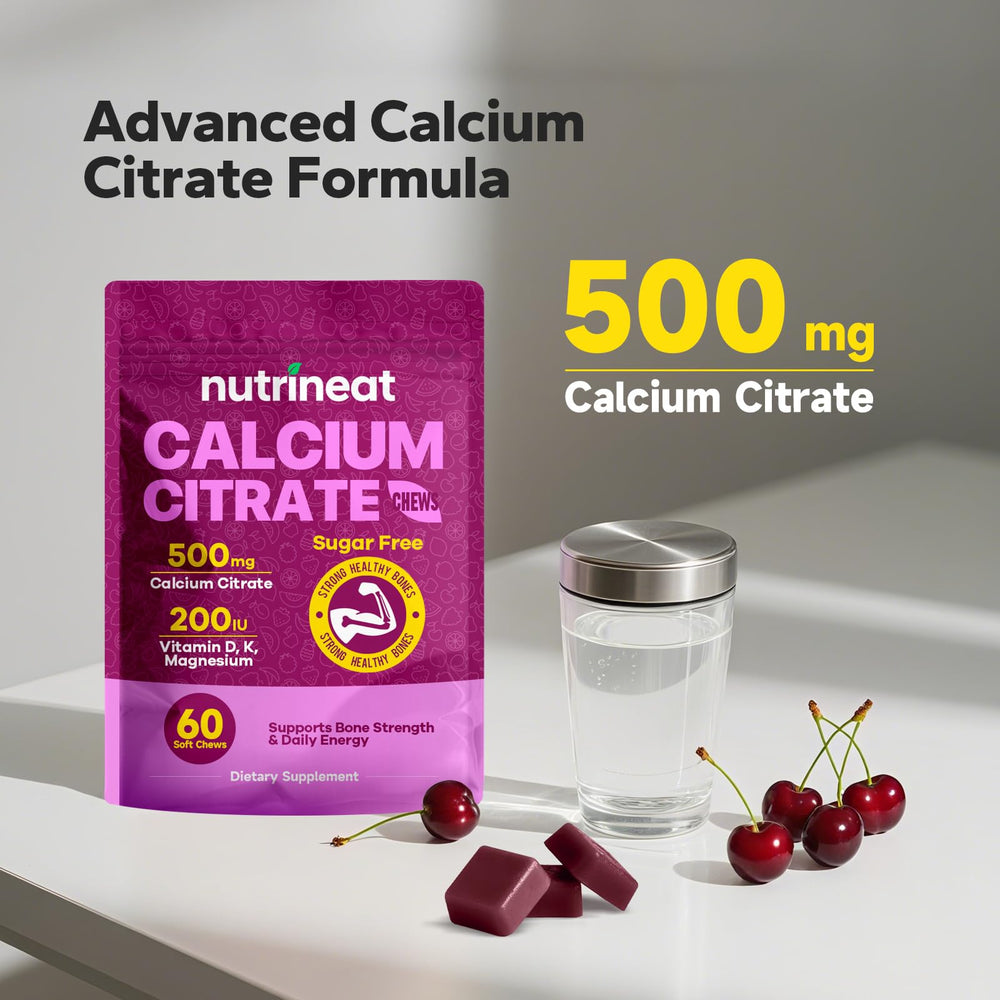 Close-up of NutriNeat Calcium Citrate Chew texture