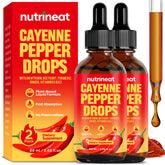 NutriNeat Cayenne Pepper Drops bottle and box