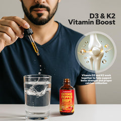 Dropper bottle with green plant-based branding