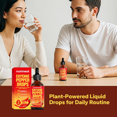 Lifestyle shot: daily wellness with Cayenne Pepper Drops