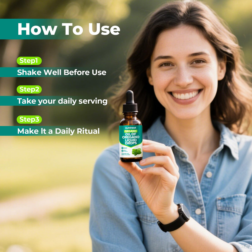 Usage instruction: shake bottle, measure 5 drops, mix in water