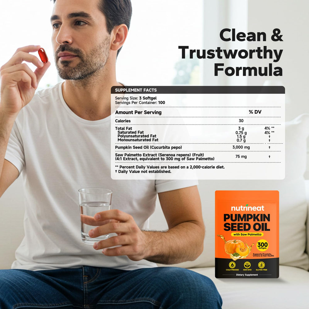 Graphic illustrating health benefits for hair and prostate