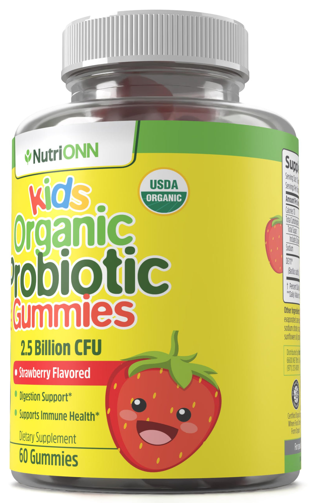 Strawberry-flavored gummies for kids