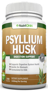 NutriONN Psyllium Husk Capsules front bottle - hero image