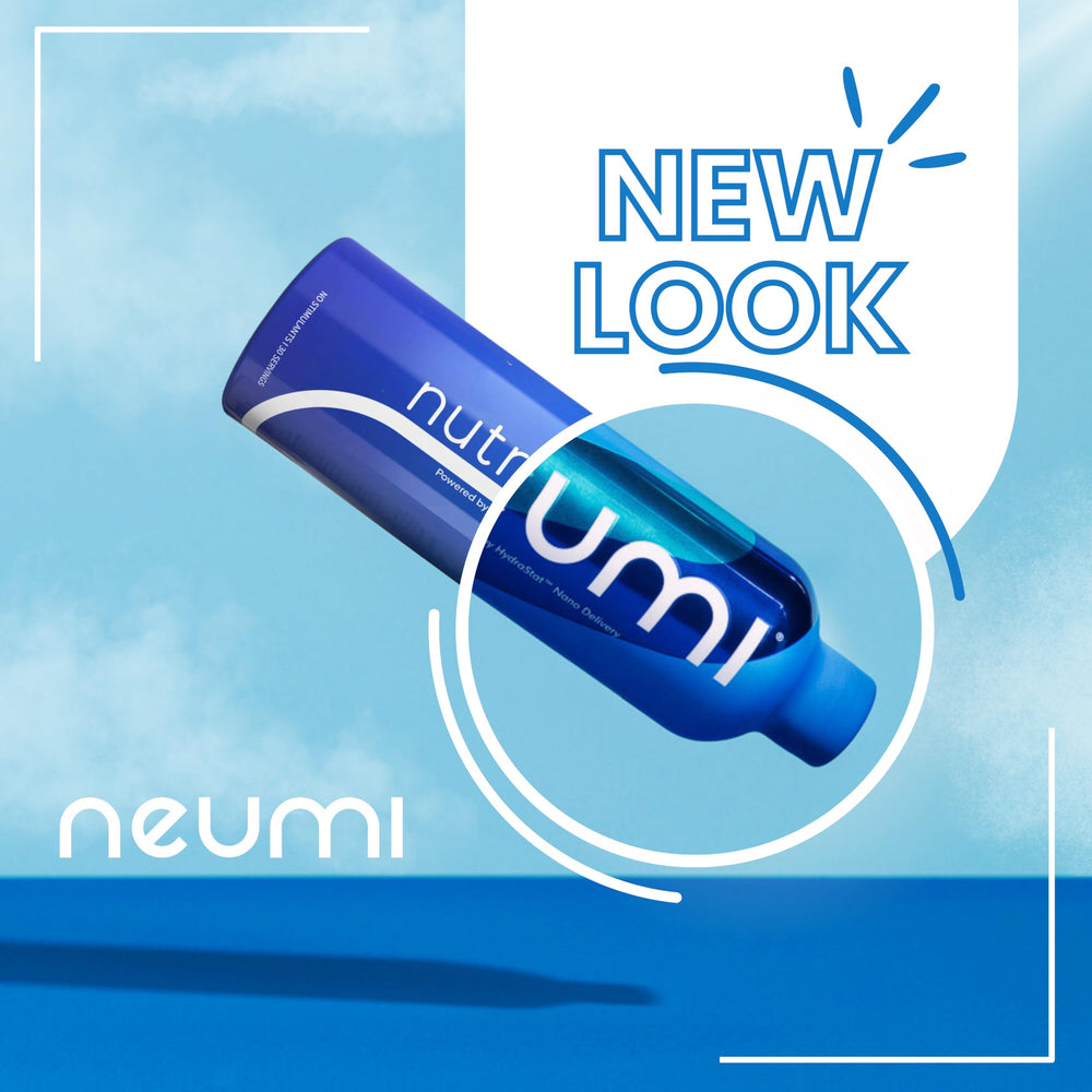Close-up of NUTRISWISH Neumi Multivitamin bottle and capsules