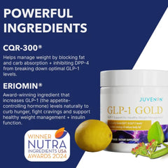Nutrition facts for Juvenon GLP-1 Gold