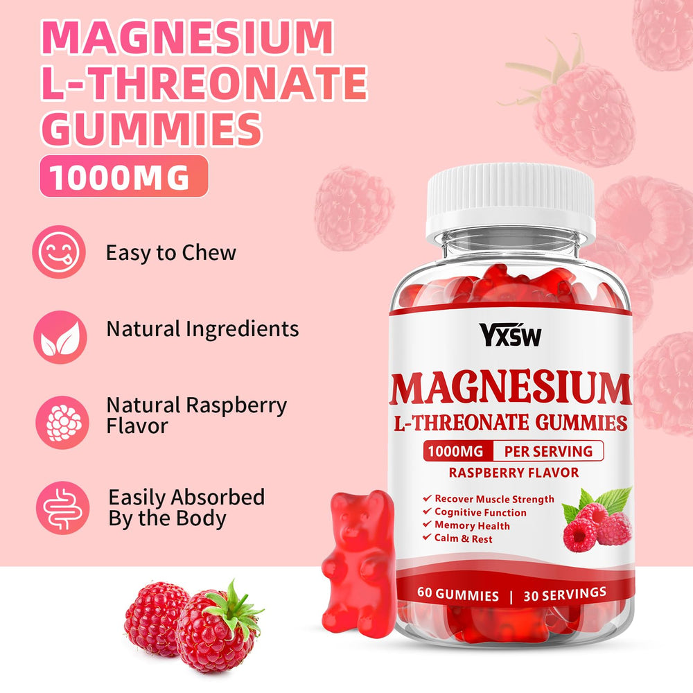 Nutrition facts panel for Magnesium L-Threonate Gummies