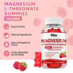 Nutrition facts panel for Magnesium L-Threonate Gummies