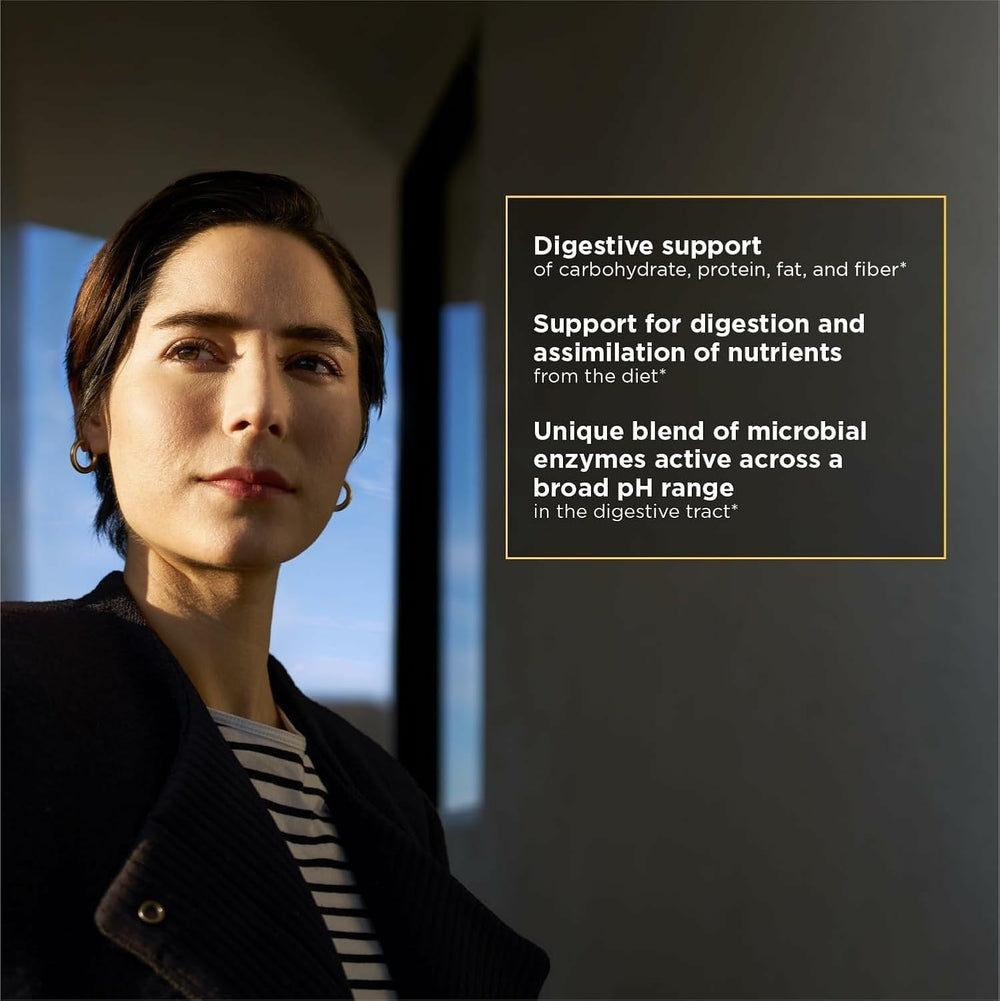 Nutrition facts panel for Similase digestive enzymes