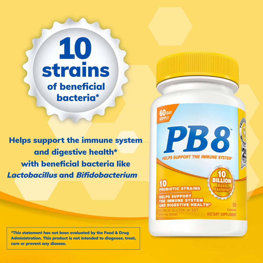 60-day supply bottle of Nutrition Now PB 8 Probiotic