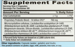 Nutrition Now PB8 Probiotic packaging showing gluten-free 120 capsules