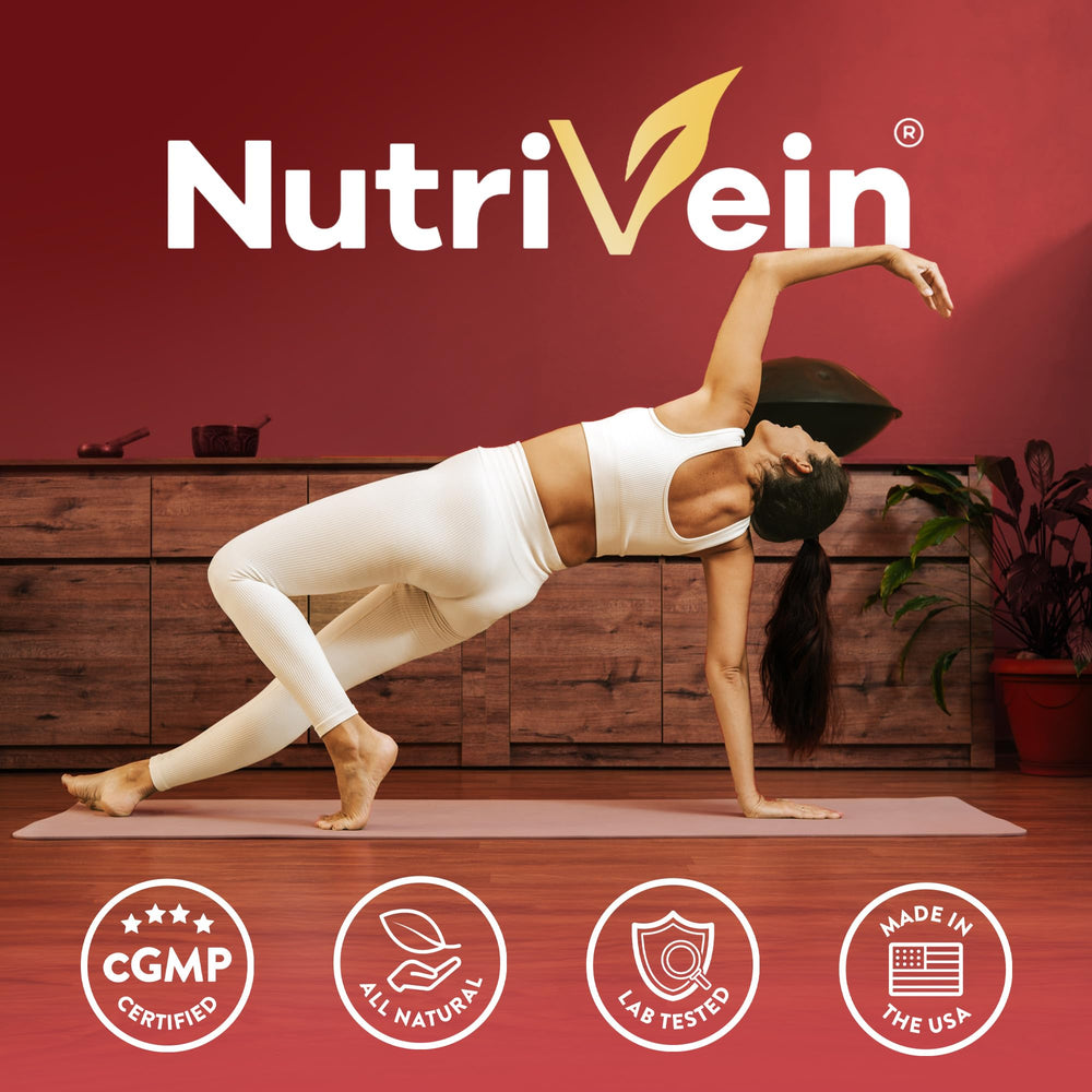 Nutrition facts panel and ingredients for Nutrivein ginseng