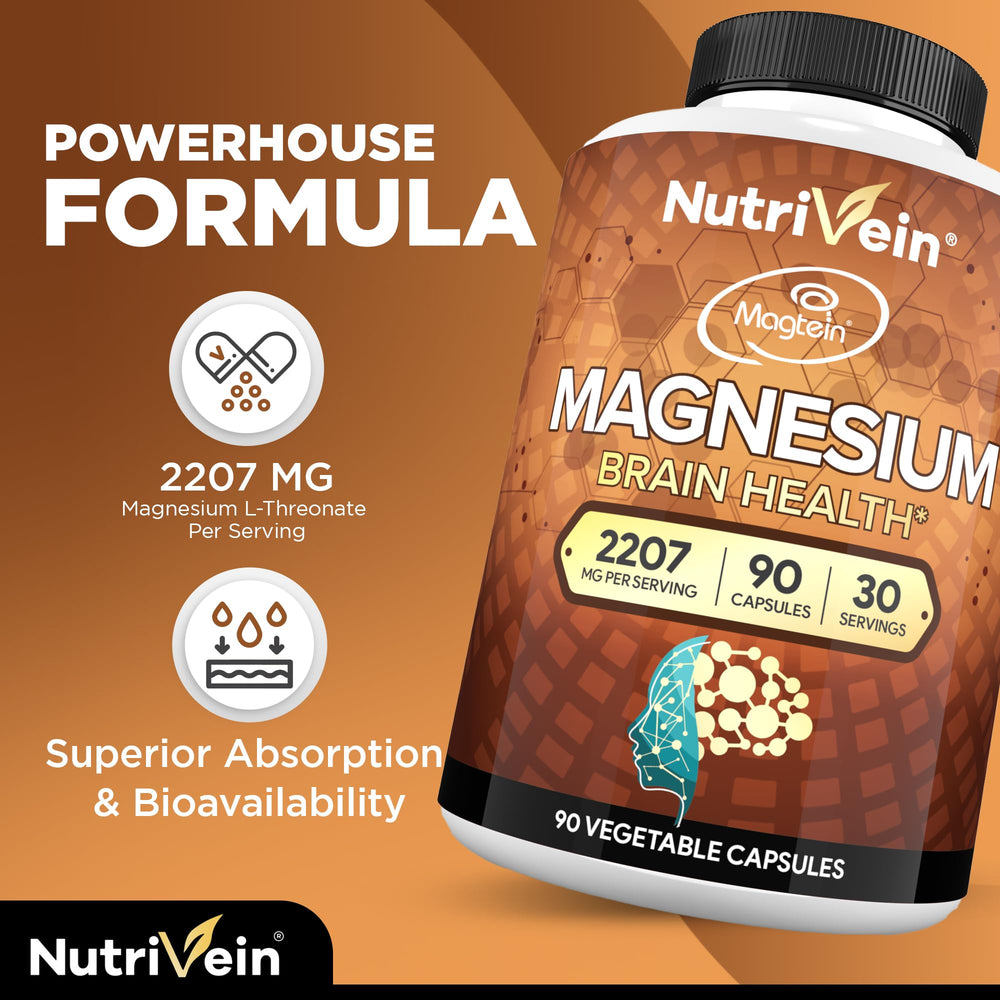 Brain health concept illustrating magnesium L-Threonate benefits